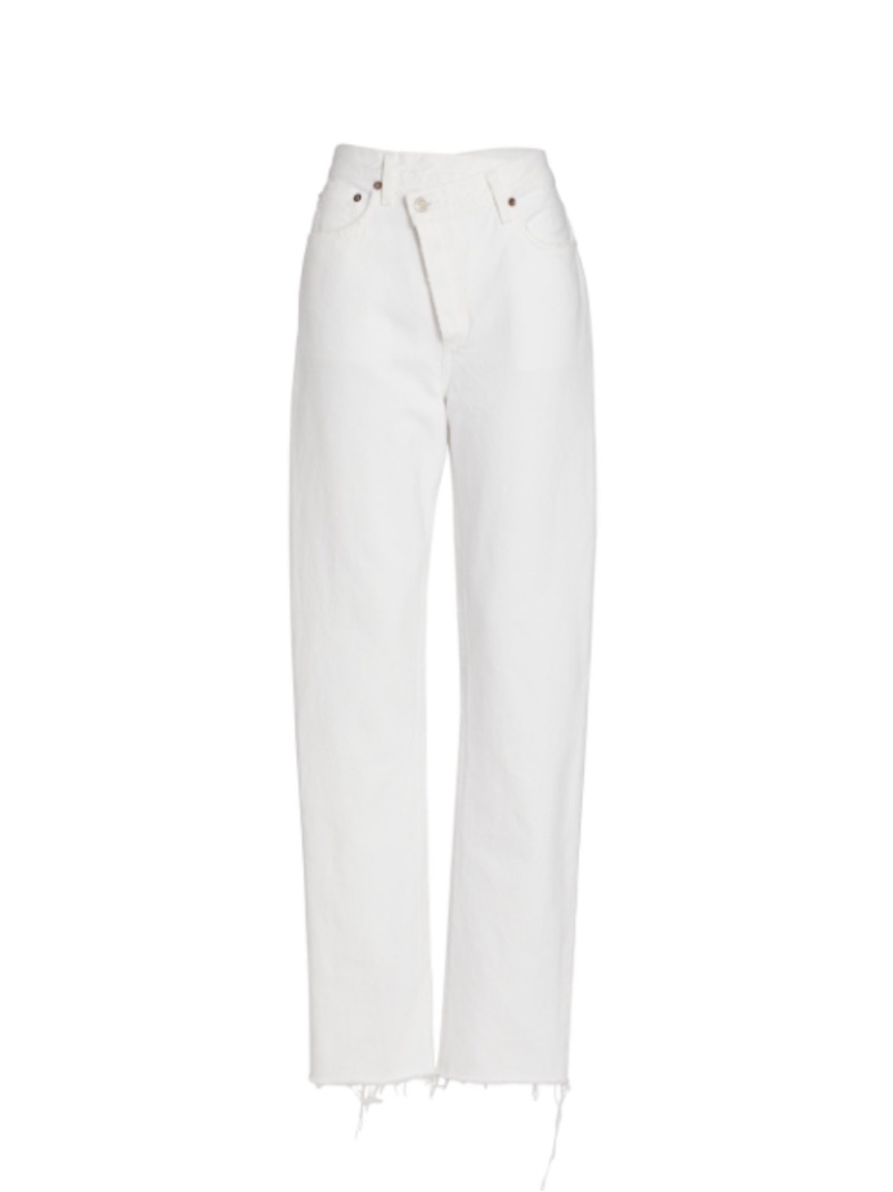 AGOLDE Crisscross Jean -  White